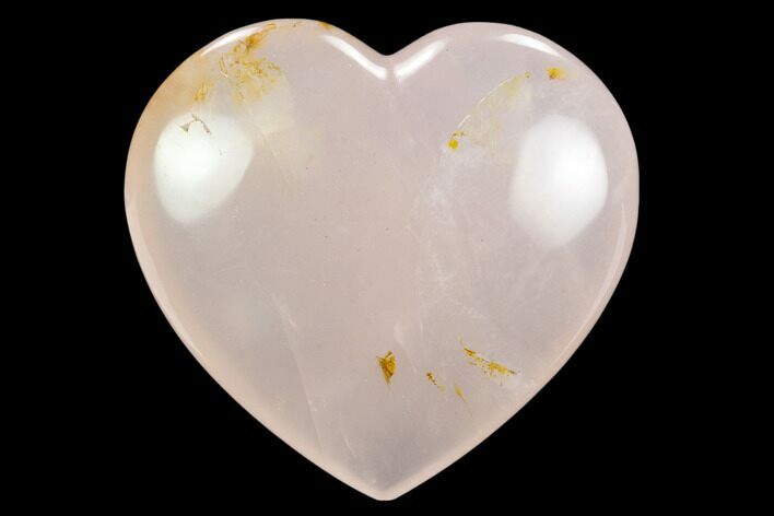 Polished Rose Quartz Heart - Madagascar #129028
